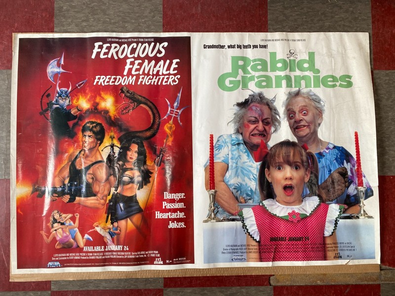 RARE (1987) Troma Movie POSTER Rabid Grannies Ferocious Female Freedom Fighters 