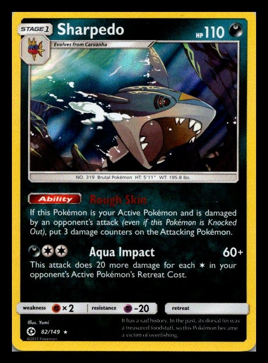 Sharpedo SM Base Set 82/149 NM