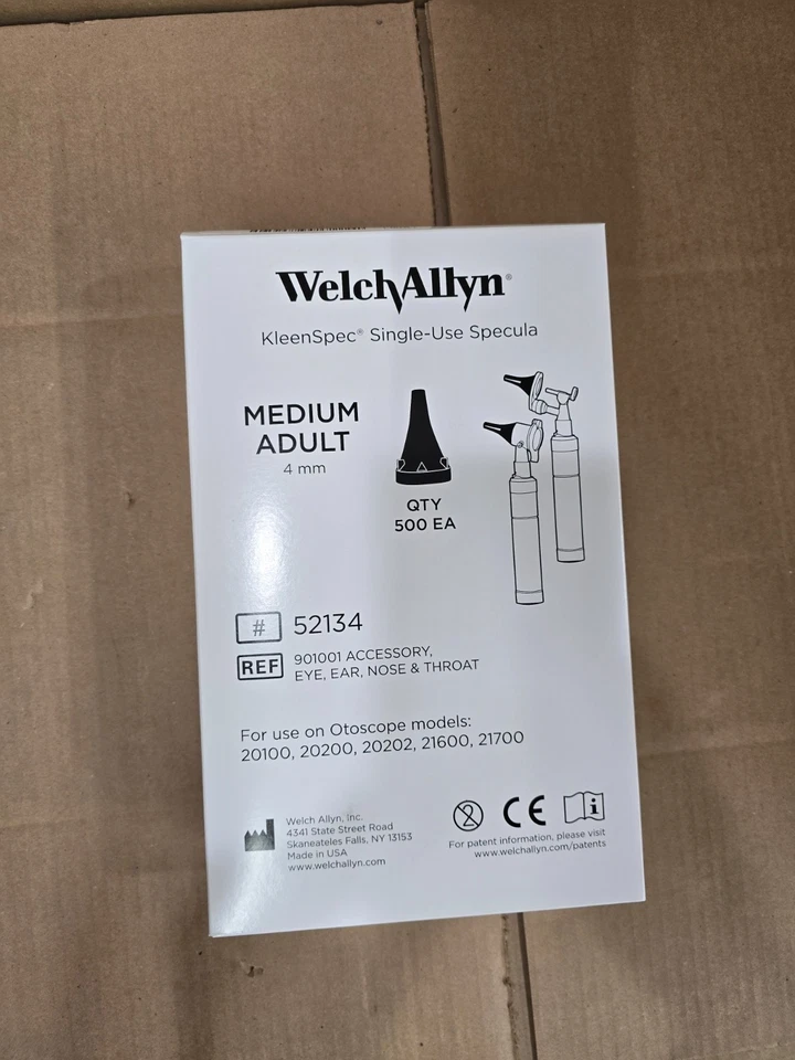 WELCH ALLYN KleenSpec Espécula de un solo uso adulto 4 mm estuche de 5000 artículo # 52134 Foto 3 de 3