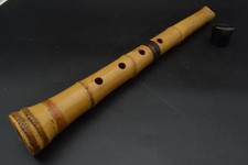 Japanese antique Vintage Shakuhachi Flute Instrument length 48.0cm Bamboo Japan