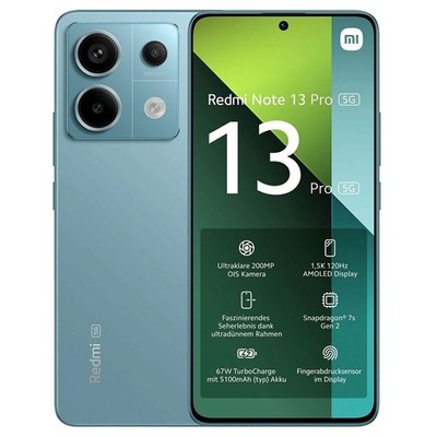 Xiaomi Redmi Note 13 Pro 5G Smartphone 256 GB Ocean Teal ''Gratis Versand''
