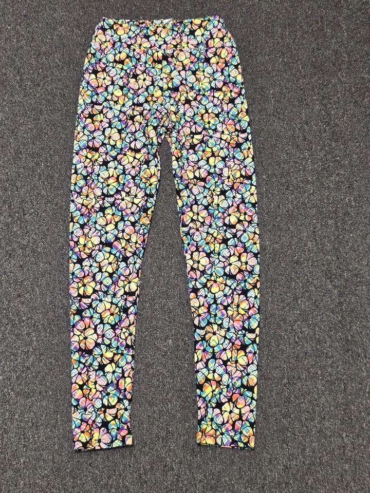 Lularoe Tween 紧身裤-全新无标签-几何花卉印花 — 第 3/3 张图片