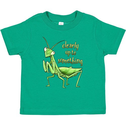 Inktastic Praying Mantis - Clearly Up To Something Kleinkind T-Shirt Tiere Insekt