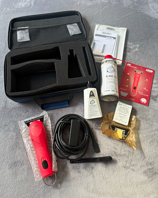 WAHL KM Cordless Profi Pferde-Tierschermaschine Set Koffer #10F 2,3 mm