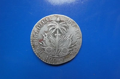 HAITI 100 CENTIMES AN 26 1829 ARGENT SILVER +++++++++++++++ - Photo 1/2