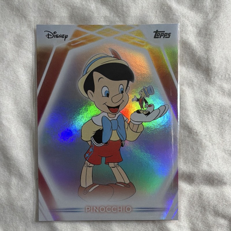 Topps Disney 100 2026 Pinocchio & Jiminy Cricket #86 Holographic Card