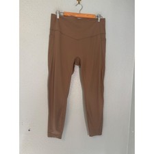 Halara UltraSculpt High Waisted Tummy Control Leggings Dawn Brown Size XL