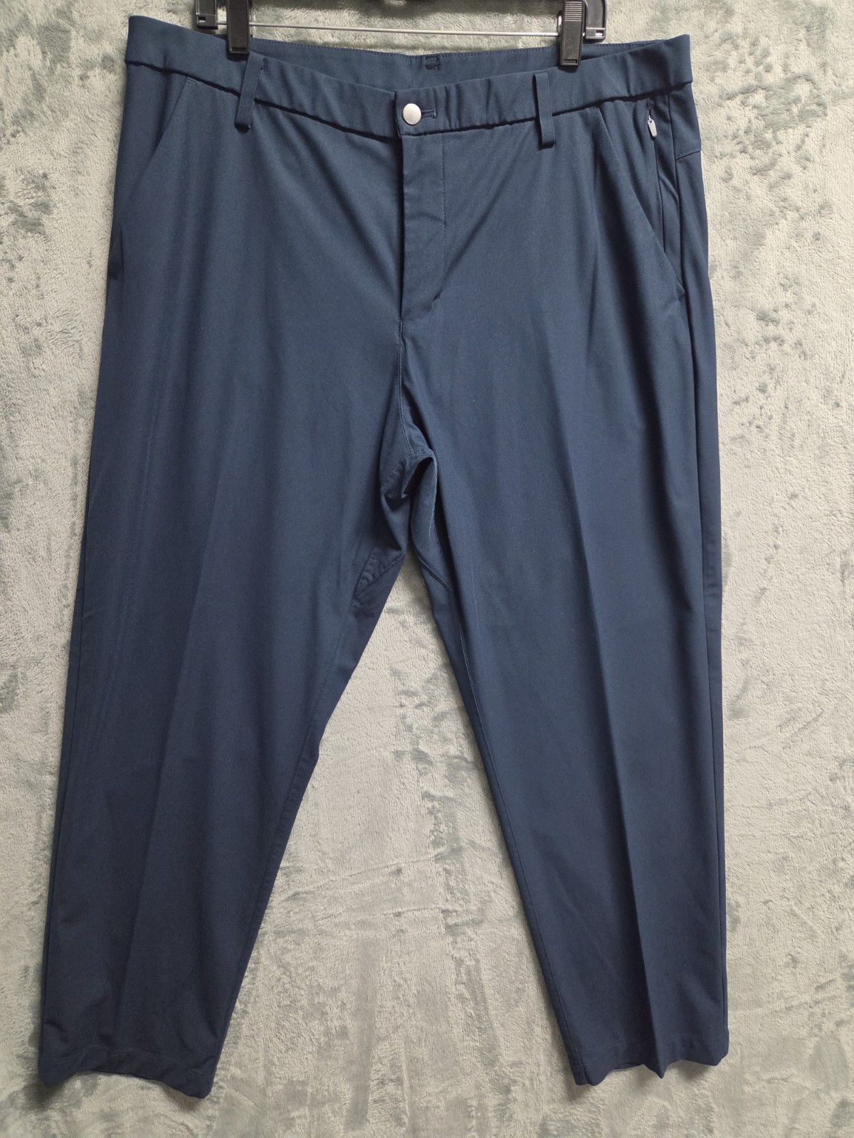 Kirkland Men's Navy Blue Flat Front Pants 40x30