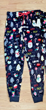 Christmas Holiday Fleece Lounge Sleep Pants Women's Size Small