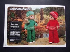 § page poupées MODES ET TRAVAUX 11/1977 Marie Françoise, Jean Michel - tricot