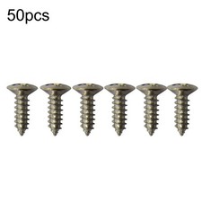 50Pcs Silver Electric Guitar Bass Pickguard Screws For Fender Strat/Tele I