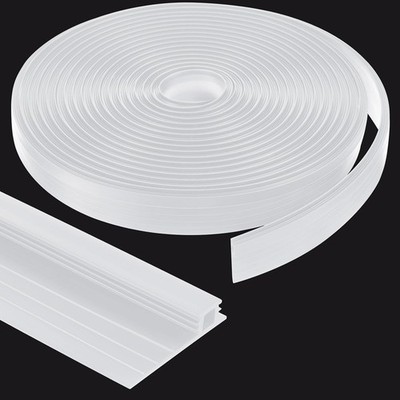 28 ft Vinyl Sliding Screen Door Bug Seal Strip Adjustable Width 3/4'' to White 