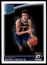2018-19 DONRUSS OPTIC RATED ROOKIE MICHAEL PORTER JR. RC DENVER NUGGETS #182