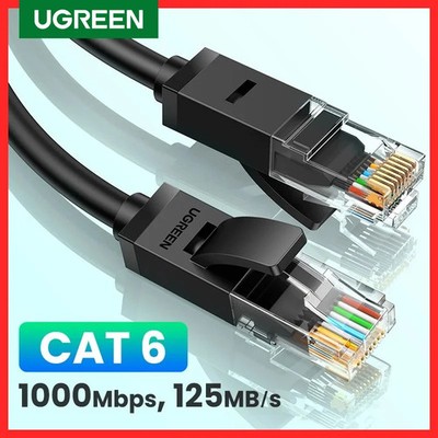 UGREEN Cat6 Ethernet Cable 1000Mbps Gigabit RJ45 LAN Network Cord PC PS5 Xbox