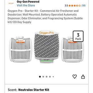 Commercial Air Freshener - Oxy-Gen Powered Oxygen-Pro Wall Automatic Dispenser