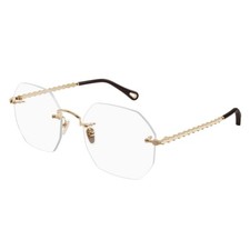 NEW Chloe CH0270O Eyeglasses 002 GOLD 100 AUTHENTIC