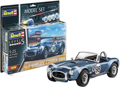 REVELL - Modellset SHELBY 62' Cobra 289 mit Lackierung zum Zusammenbauen - 1/...