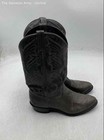 J. Chisholm Mens Gray Leather Pull On Knee High Cowboy Western Boots Size US 10 — photo 2