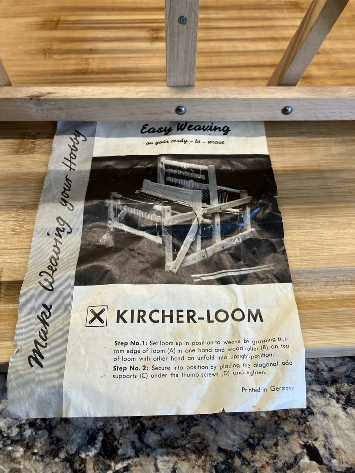 Vintage Kircher Ridged Heddle Kircher Loom Western Germany - Image 2 of 4