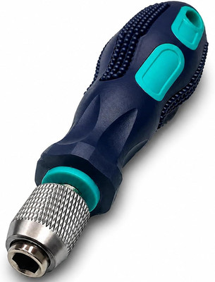 1/4'' Bit Driver Handle, 1/4 inch Hex Quick Release Green + Blue