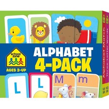 School Zone Alphabet Flash Cards 4-Pack