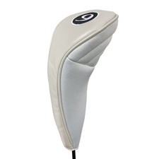 NEW GREY NEOPRENE 9 FAIRWAY WOOD GOLF CLUB ZIPPER HEADCOVER SET HEAD COVER