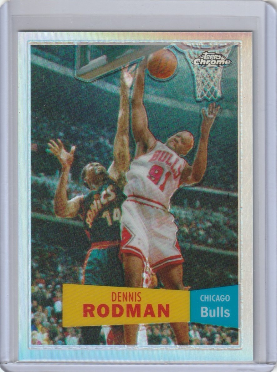 2007-08 Topps Chrome Dennis Rodman 1957-58 Refractor #93  #'d /999 Bulls RARE