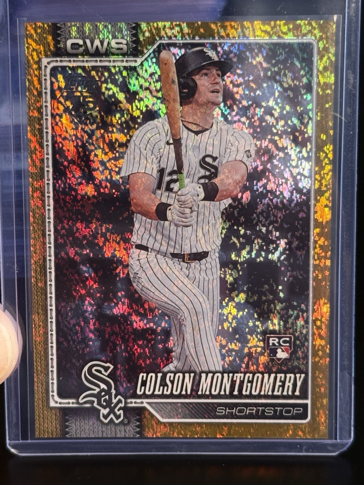 2026 Topps Series 1 - Colson Montgomery #157 Gold Sandglitter /50 (RC)