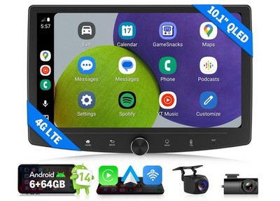 Eonon UX7SK Plus 10,1'' Android 14 6+64 Autoradio 2 Din Navigation CarPlay 4G LTE