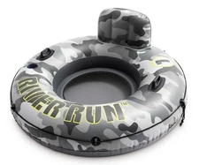Intex 56835EP River Run 1 Inflatable Floating Lake Tube Gray Camo
