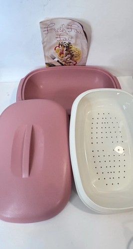Tupperware Pink Steamer 3 Piece 1273-5, 1275-5, 1274-3 Six Cup Vintage - Picture 4 of 4