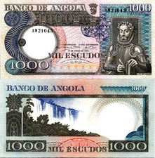 Angola 1000 Escudos 1973 Pick# 108 UNC
