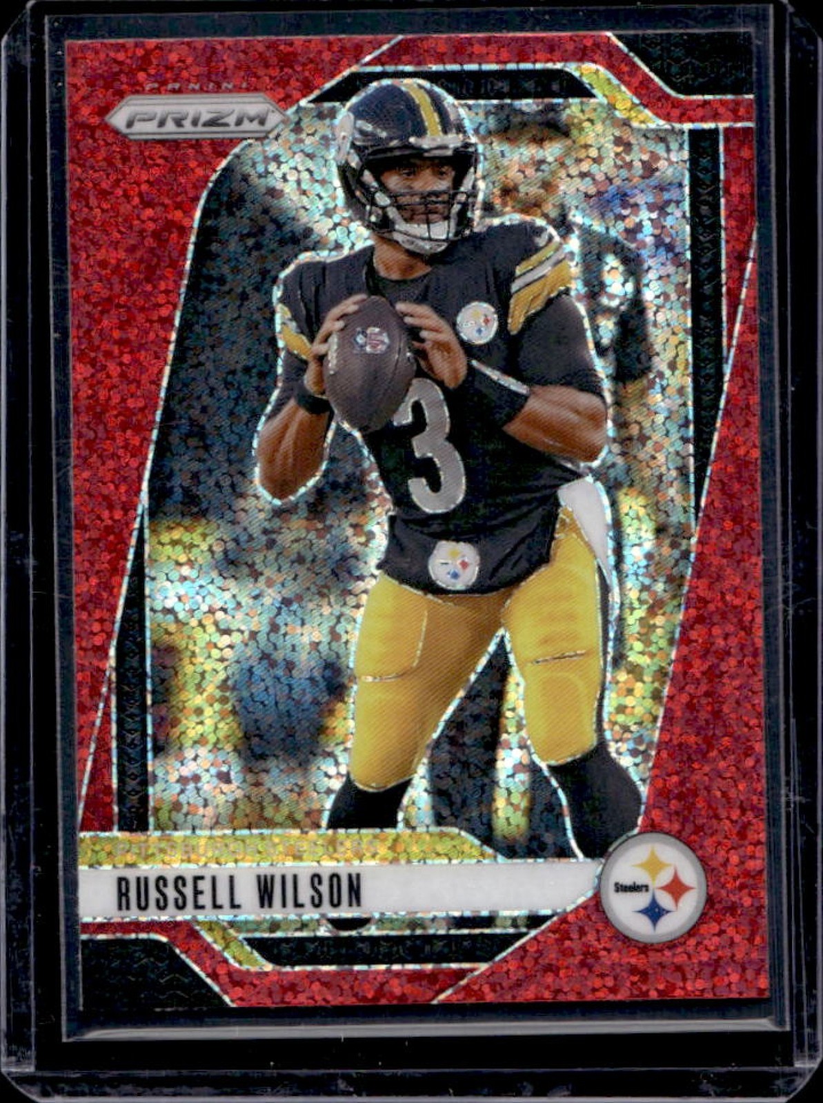 2024 Prizm Russell Wilson Red Sparkle #240 Steelers