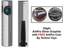 Olight ArkPro Class 3R Silver Graphite CW, 1500 L, 4 Lights, 7 Config, FREE Coin
