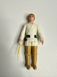 Vtg Star Wars Brown Hair Luke Skywalker Complete Action Figure 1977 Kenner NM