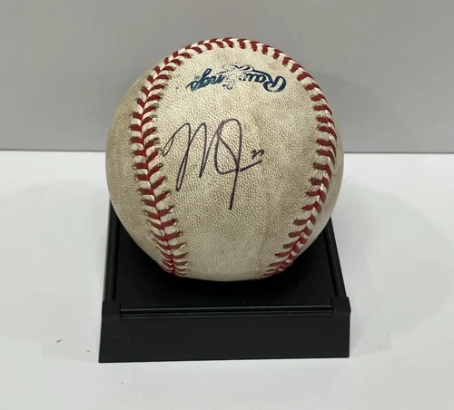 Mike Trout Autographed Signed Rawlings Baseball with Cube with COA