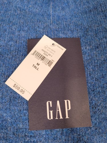 NEW With Tags - Gap Sweater Blue Medium Tall M Eco - Picture 3 of 7
