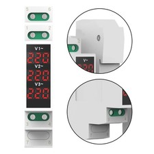 Three Phase Digital Display Electrical Meter Voltage Current Frequency Monitor