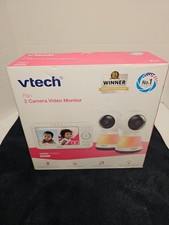 New Vtech 2 Camera Video Monitor With Pan Zoom Night Light
