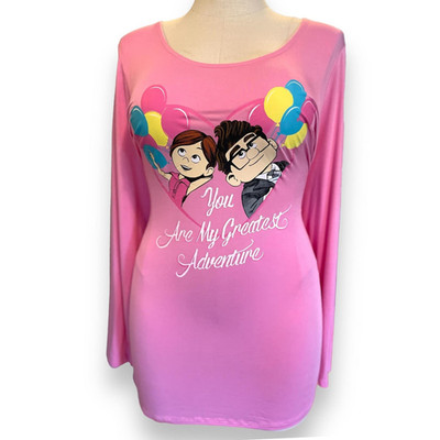Torrid Disney Super Soft Pixar UP Movie Greatest Adventure Balloon Hi Lo Top 2X 