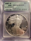 1987-S Proof American Silver Eagle PR70 DCAM