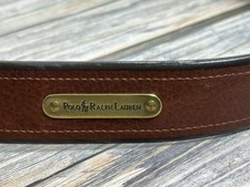 Polo Ralph Lauren Brown Leather Belt 45 Inches Men's Brown Leather Belt