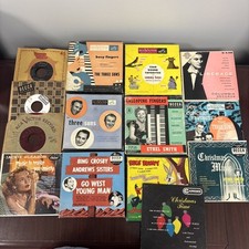 Lot Of 14 Vintage 45 RPM 7" Vinyl Records Miscellaneous Mixed Lot Decca MGM