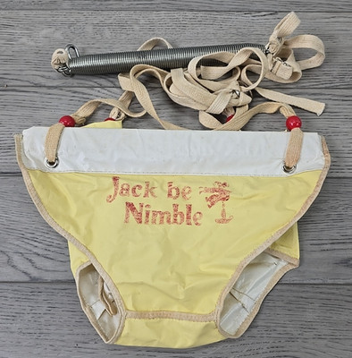 Vintage 1985 Jack Be Nimble Baby Jump Up Doorway Jumper Educational Toy Co MN
