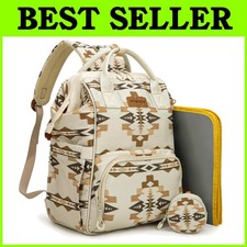 Wrangler Southwest Diaper Bag Backpack with Changing Pad