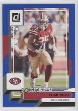 2022 Panini Donruss Press Proof Blue Elijah Mitchell Eli Mitchell #26 0v39