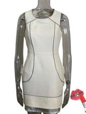 Thread Social Dress Women Size 8 Cream Mini Sleeveless Sheath