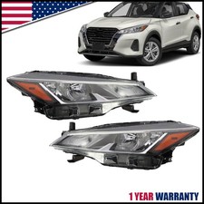 For Nissan Kicks 2021-2023 Ssv Headlights Headlamps Halogen Chrome Leftright