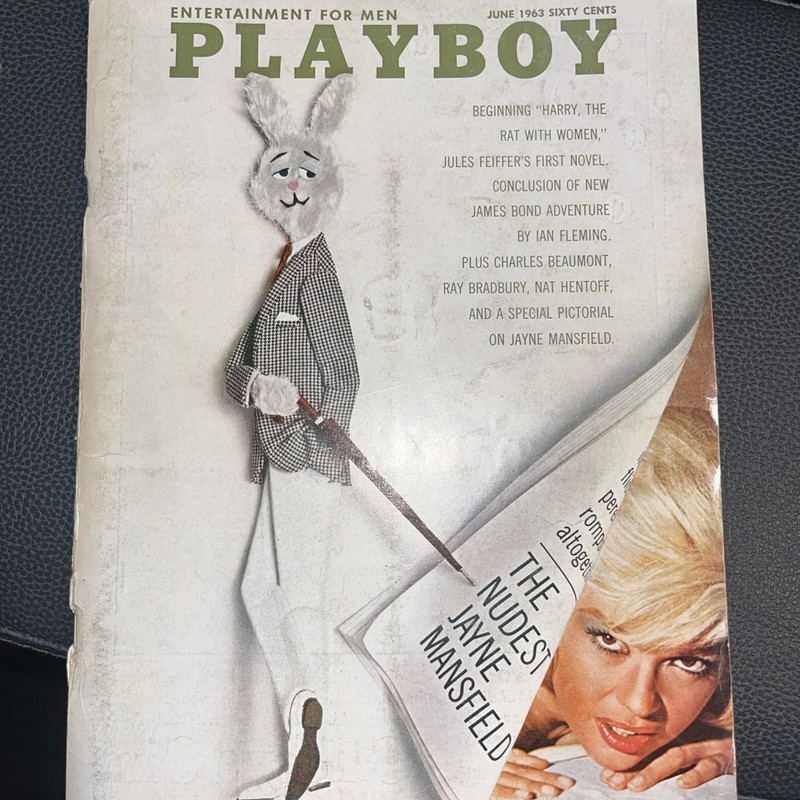 Vintage PLAYBOY MAGAZINE JUNE 1963 JANE MANSFIELD GOOD CONDITION