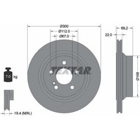 2X Textar 92115505 Bremsscheibe FüR Mercedes Benz E Klasse CLS GLK C218 C219